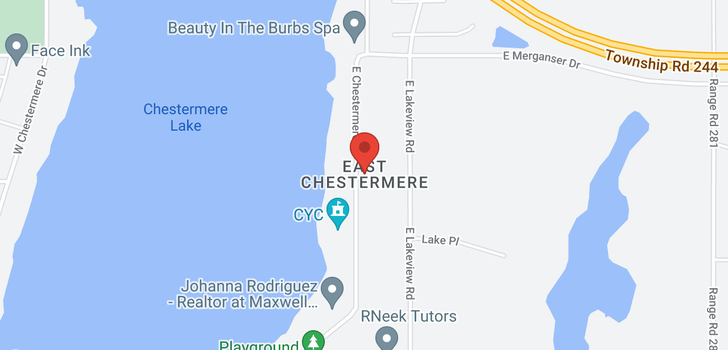 map of 283 East Chestermere DR